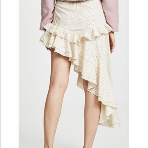 Sandy Liang chet skirt lil floral ecru size 4